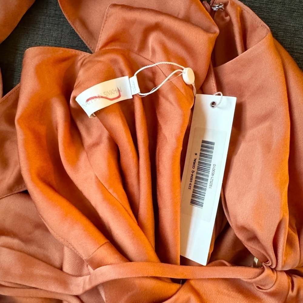 Jonathan Simkhai Orange Midi Dress - Picture 10 of 12